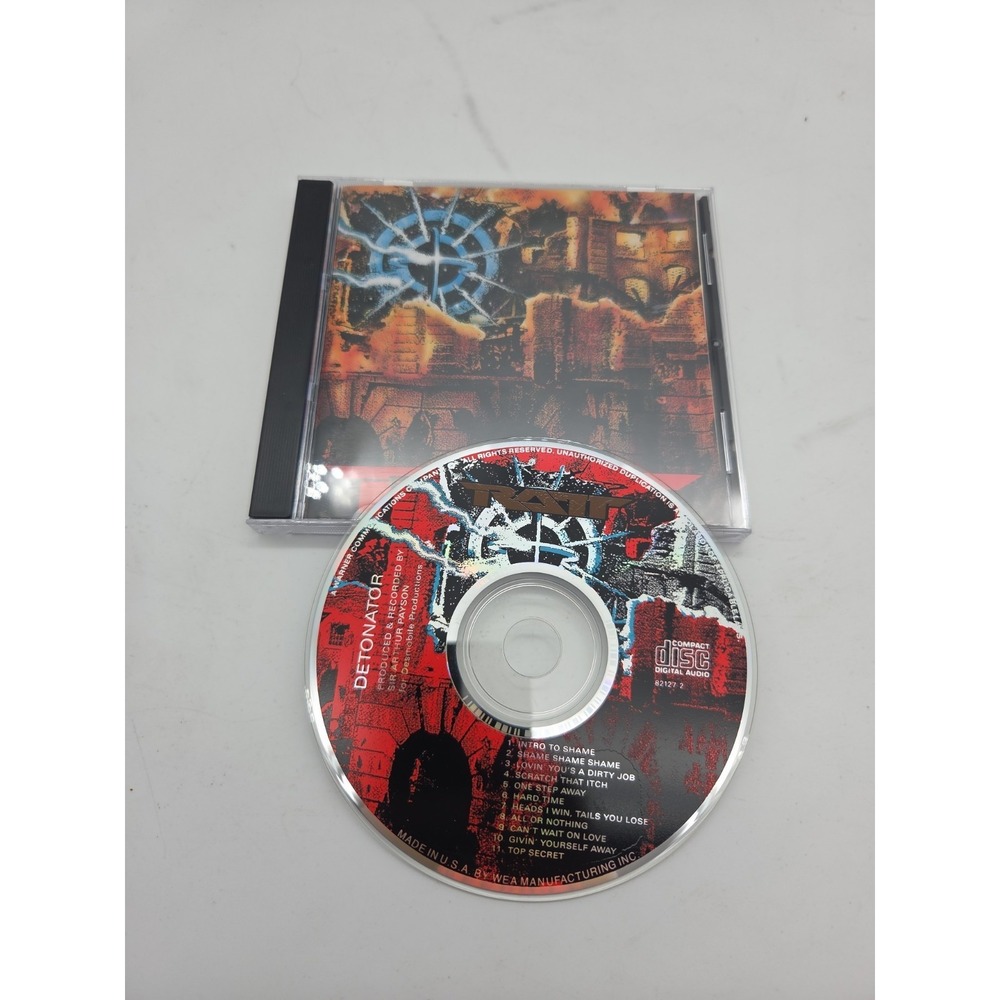 RATT - Detonator (CD, 1990, Atlantic Records, 11-tracks, Hair Metal, Promo) VG+
